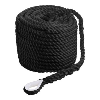 Qvarken Anchor Rope Classic with thimble 16mm 40m black