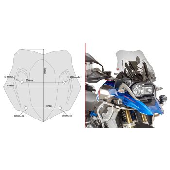GIVI SPOILER BMW R1200GS '16-17