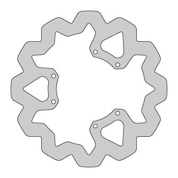 Delta Braking Brake disc, Front, Ø260mm, Aprilia / Derbi Senda / Gilera