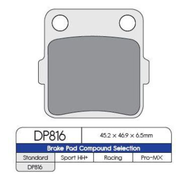 PAD MX KAW/SUZ/YAM REAR