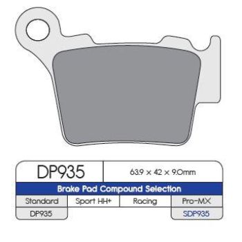 PAD DP KTM SX 03 MX REAR
