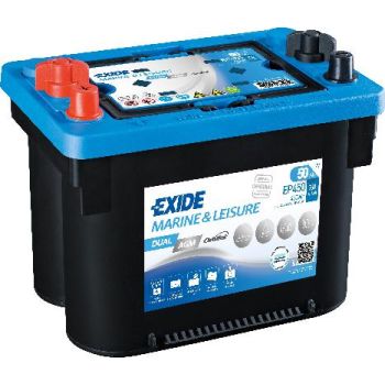 EXIDE 50AH  450A 265X175X206 DUAL AGM