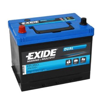 EXIDE 80AH  350A 270X175X225 EXIDE DUAL