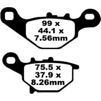 EBC SEMI METALLIC PAD SET
