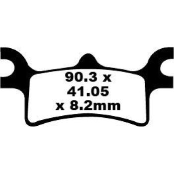 EBC SEMI METALLIC PAD SET