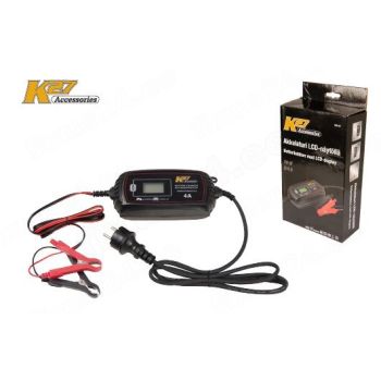 Akulaadija 4A 6/12V LCD  K27