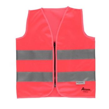 Helkurvesti tõmbelukuga 3M roosa L laste