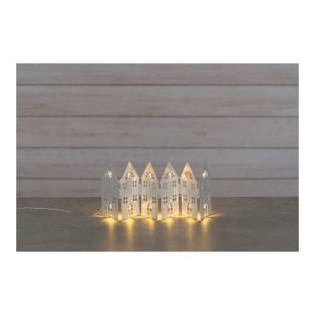 Võluv valgusdekoratsioon Majad valge