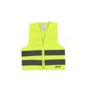 Helkurvest lukuga lastele kollane  S