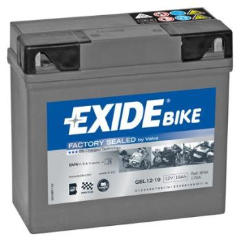 AKU EXIDE 12V GEL 19(20h)Ah 170A(EN) 185x80x170 -/+