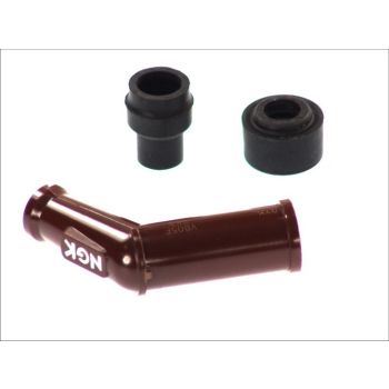 NGK Süüteküünla piip VB05F 8032, nurk 120°, küünla keere 14mm, korpus eboniit, süüteküünla korgi värv must sobib DUCATI; SUZUKI