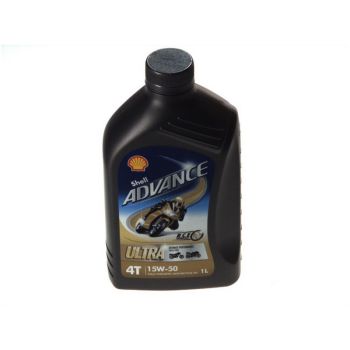 SHELL 4T mootoriõli 15W50 SHELL ADVANCE ULTRA 1I 4T, API SN JASO MA-2 sünteetiline