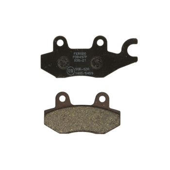 Piduriklotsid FDB497P FERODO plaatina, mõeldud kasutamiseks maantee sobib APRILIA; ATK; BENELLI; CAGIVA; DERBI; HONDA; HUSQVARNA; KAWASAKI; KEEWAY; KYMCO; MALAGUTI; PEUGEOT; SUZUKI; SYM; TRIUMPH
