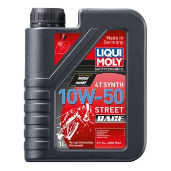 4T mootoriõli 10W50 LIQUI MOLY Street race 1I 4T, API SL JASO MA-2 sünteetiline