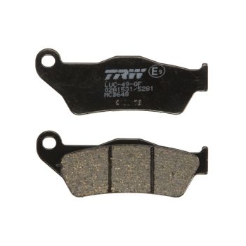 Piduriklotsid MCB648 TRW orgaaniline, mõeldud kasutamiseks maantee/offroad/tõukerattad sobib ALFER; APRILIA; ATK; BENELLI; BETA; BMW; CAGIVA; CCM; DUCATI; GAS GAS; GILERA; HUSABERG; HUSQVARNA