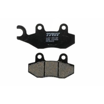 Piduriklotsid MCB663 TRW orgaaniline, mõeldud kasutamiseks maantee/offroad/tõukerattad sobib HONDA; KEEWAY; KYMCO; MZ/MUZ; SUZUKI; YAMAHA