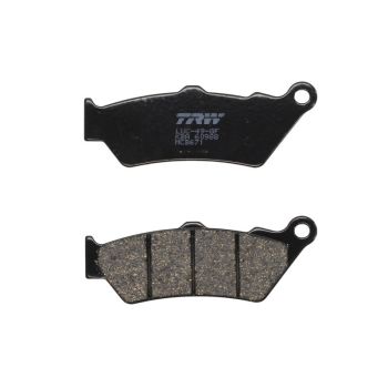 Piduriklotsid MCB671 TRW orgaaniline, mõeldud kasutamiseks maantee/offroad/tõukerattad sobib APRILIA; BMW; CF MOTO; DUCATI; HONDA; KTM; MOTO GUZZI; MOTO MORINI; TRIUMPH; YAMAHA