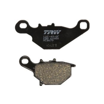 TRW Piduriklotsid MCB679 TRW orgaaniline, mõeldud kasutamiseks maantee/offroad/tõukerattad sobib KAWASAKI; SUZUKI