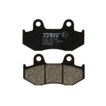 Piduriklotsid MCB685 TRW orgaaniline, mõeldud kasutamiseks maantee/offroad/tõukerattad sobib HONDA; SUZUKI