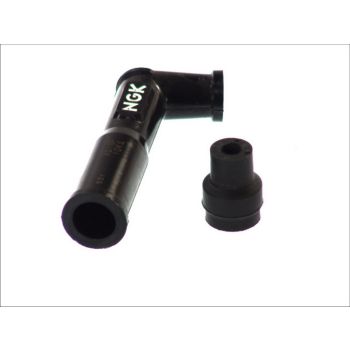 Süüteküünla piip XD10F 8442, nurk 102°, küünla keere 10/12mm, korpus eboniit, süüteküünla korgi värv must