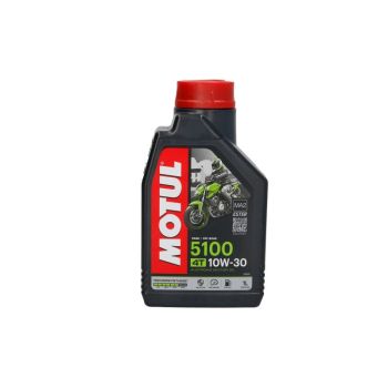 MOTUL 4T mootoriõli 10W30 MOTUL 5100 1I 4T estritega rikastatud, API SM JASO MA-2 poolsünteetiline
