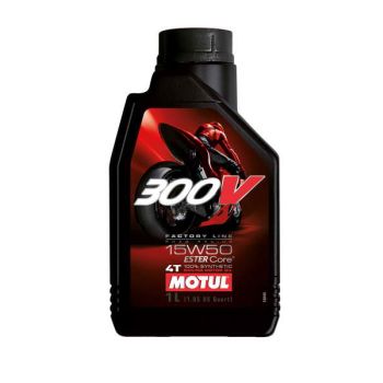 MOTUL 4T mootoriõli 15W50 MOTUL 300V Factory Line 1I 4T ester PRZEWYŻSZA JASO MA2 sünteetiline