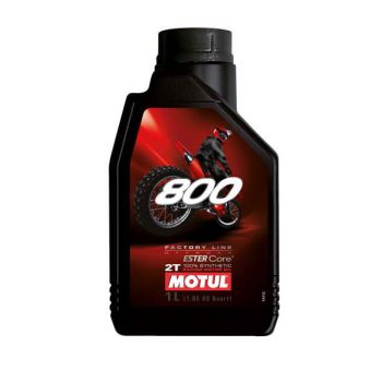 Mootoriõli 2-taktilistele MOTUL 800 Factory Line Off Road 1I 2T ester JASO FD sünteetiline