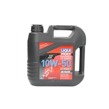 LIQUI MOLY 4T mootoriõli 10W50 LIQUI MOLY Street race 4I 4T, API SL JASO MA-2 sünteetiline
