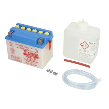 YUASA Käivitusaku YB4L-B + ELEKTROLIT YUASA