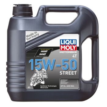 4T mootoriõli 15W50 LIQUI MOLY Street 4I 4T, API SL JASO MA-2 poolsünteetiline