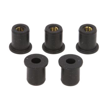 Paigalduselemendid WEN-003 (16x12,7x16; M6x1,0 5 tk komplekt; deflektormutter)