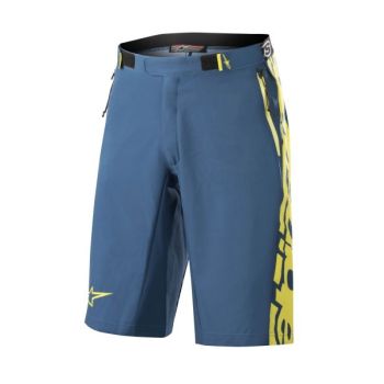 Lühikesed püksid jalgratas ALPINESTARS MESA värv kollane/sinine