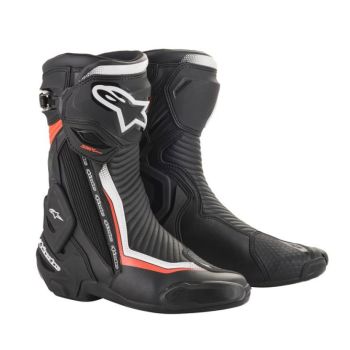 Nahksaapad sport SMX PLUS v2 ALPINESTARS värv fluorescent (helendav)/must/punane/valge