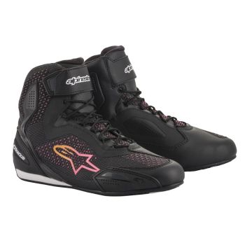 Nahksaapad Touring STELLA FASTER-3 RIDEKNIT ALPINESTARS värv kollane/must/roosa