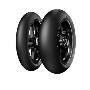 Motorehvid ringrajavõistluseks METZELER 120/70R17 TL Racetec TD Slick Esiosa
