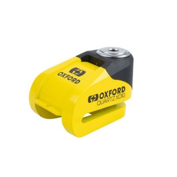 Pidurikettalukk alarmiga Quartz XD10 OXFORD värv kollane 78mm x 56mm spindel 10mm