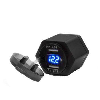 Elektriseadmed Gniazdo USB sobib BMW; TRIUMPH (pistik DIN ISO 4165)