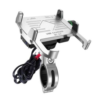 Mobiiltelefoni hoidja koos USB-laadijaga Quick Charge 3.0
