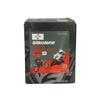 4T mootoriõli 15W50 SILKOLENE PRO 4 4I 4T biolagunevad pakendid; ester, API SN JASO MA-2 sünteetiline