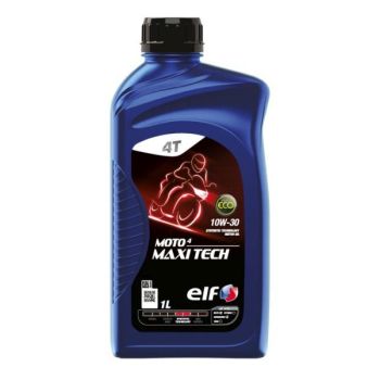 4T mootoriõli 10W30 ELF Moto 4 Maxi Tech 1I 4T, API SJ JASO MA sünteetiline