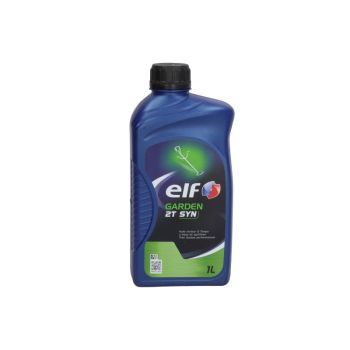 ELF Mootoriõli 2-taktilistele 30 ELF Garden 1I 2T muruniidukite ja muude aiaseadmete jaoks, API TC JASO FD sünteetiline