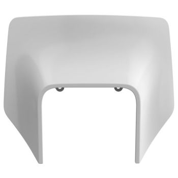 CEMOTO Algnumber (plastron), värv Valge sobib HUSQVARNA FE, TE 150-450 2017-2019