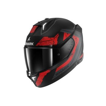 Kiiver Kinnine SHARK SKWAL i3 RHAD MAT värv hall/matt/must/punane