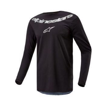 T-särk off road maastiku ALPINESTARS MX FLUID värv hõbedane/must