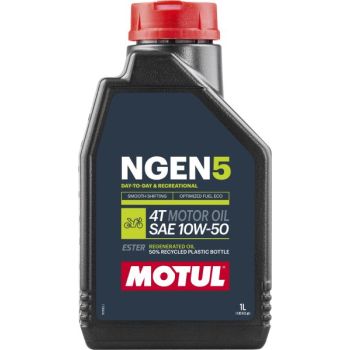 4T mootoriõli 10W50 MOTUL NGEN 5 1I 4T, API SP JASO MA-2 poolsünteetiline