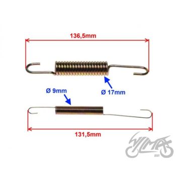 Seisujala vedrud pikkus 136,5/131,5mm, diam 17mm/9mm - Junak 901