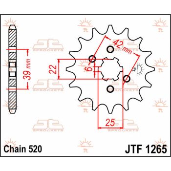 SPROCKET FRONT 14T 520