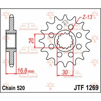SPROCKET FRONT 15T 520