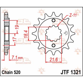 SPROCKET FRONT 12T 520