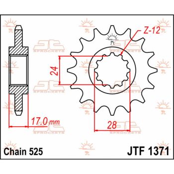 SPROCKET FRONT 15T 525